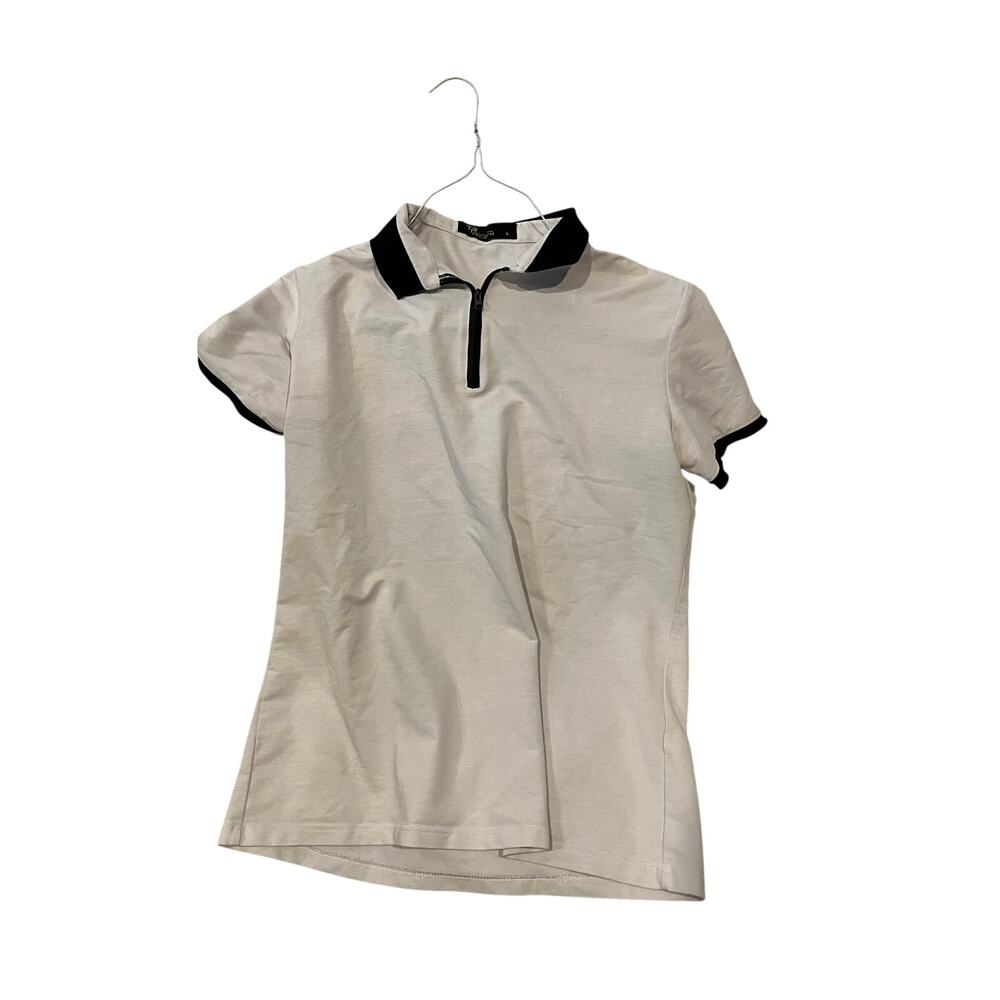 Tailored Reaction Premium Quarter-Zip Polo Shirt Mens Large